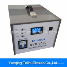 Voltage Stabilizer SVC-2000 with circuit breaker, LCD meter display